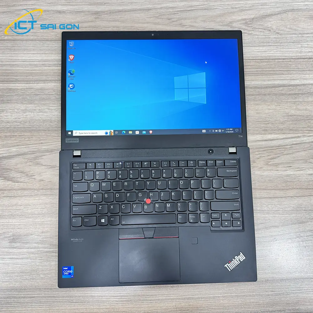 Lenovo ThinkPad T14 Gen 2, Core I7 1185G7, Ram 16GB, SSD 256GB, Màn hình 14 inch FHD