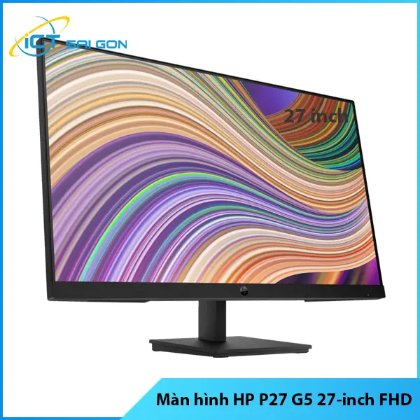 Màn hình HP P27 G5 FHD (64X69AA) - 27-inch - IPS - Cổng kết nối: HDMI 1.4 / DisplayPort 1.2/ VGA