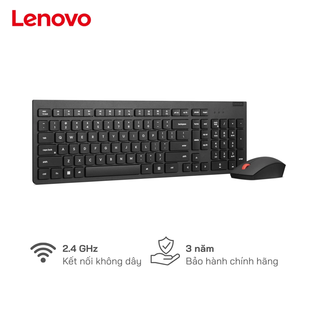 Combo bàn phím+chuột KB&Mice Lenovo 4X31N50708 kết nối không dây - BH 3 năm