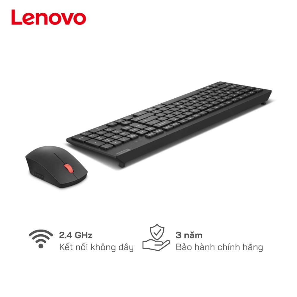 Combo bàn phím+chuột KB&Mice Lenovo 4X31N50708 kết nối không dây - BH 3 năm