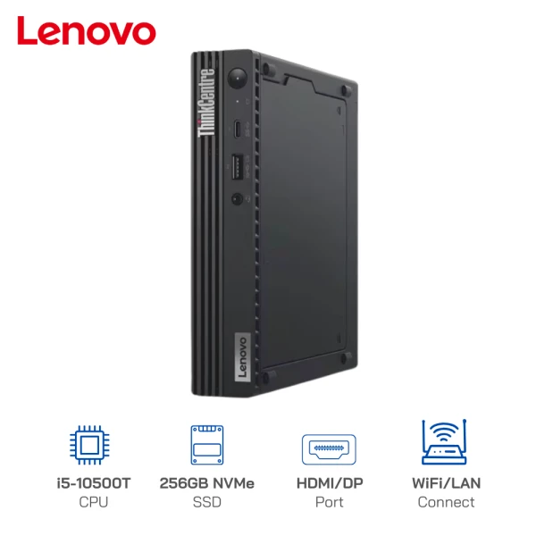 Máy bộ Mini PC Lenovo ThinkCentre M80q Gen 2 Tiny Core i5-10500T, Ram 8GB, SSD 256GB, Wifi 99%