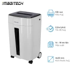 Máy huỷ giấy Magitech DM-220C, Hủy Vụn 14-16 Tờ/Lần - Khổ Giấy A4, Tốc độ hủy : 2.0m/min