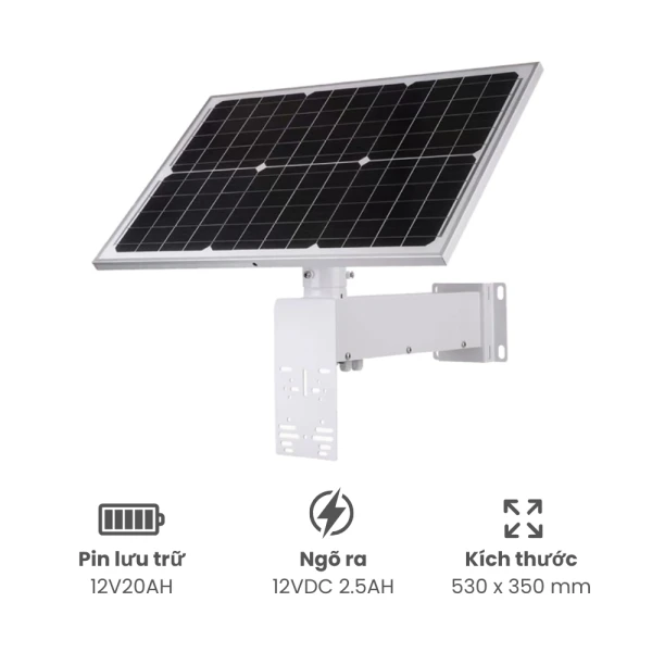 Tấm năng lượng mặt trời Monocrystalline 40W 12V20AH