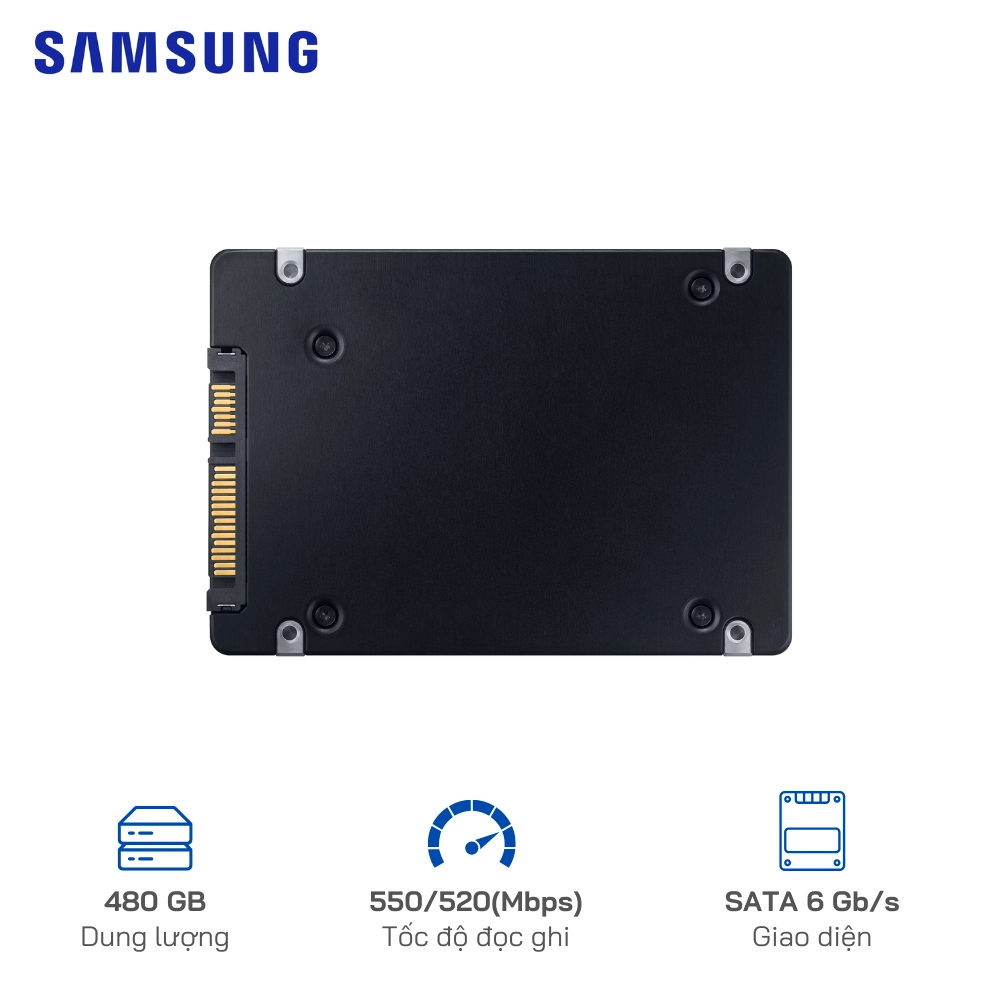 Ổ cứng SSD gắn trong Samsung PM893 MZ-7L348000 (480GB 2.5 inch SATA Enterprise)
