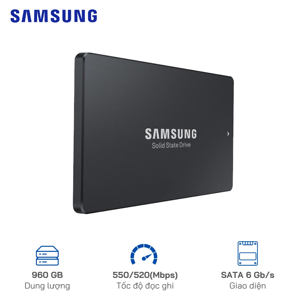 SSD 960GB Samsung Enterprise Datacenter PM893 2.5 inch SATA III MZ-7L396000