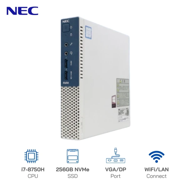 Mini PC NEC M710Q Core i7-8750H, Ram 16GB, SSD 256GB NVME, Wifi / Win 10 ( Hàng nhật)