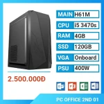 Máy Bộ Văn Phòng Cũ Core I5-3470S, Ram 4GB, SSD 120GB