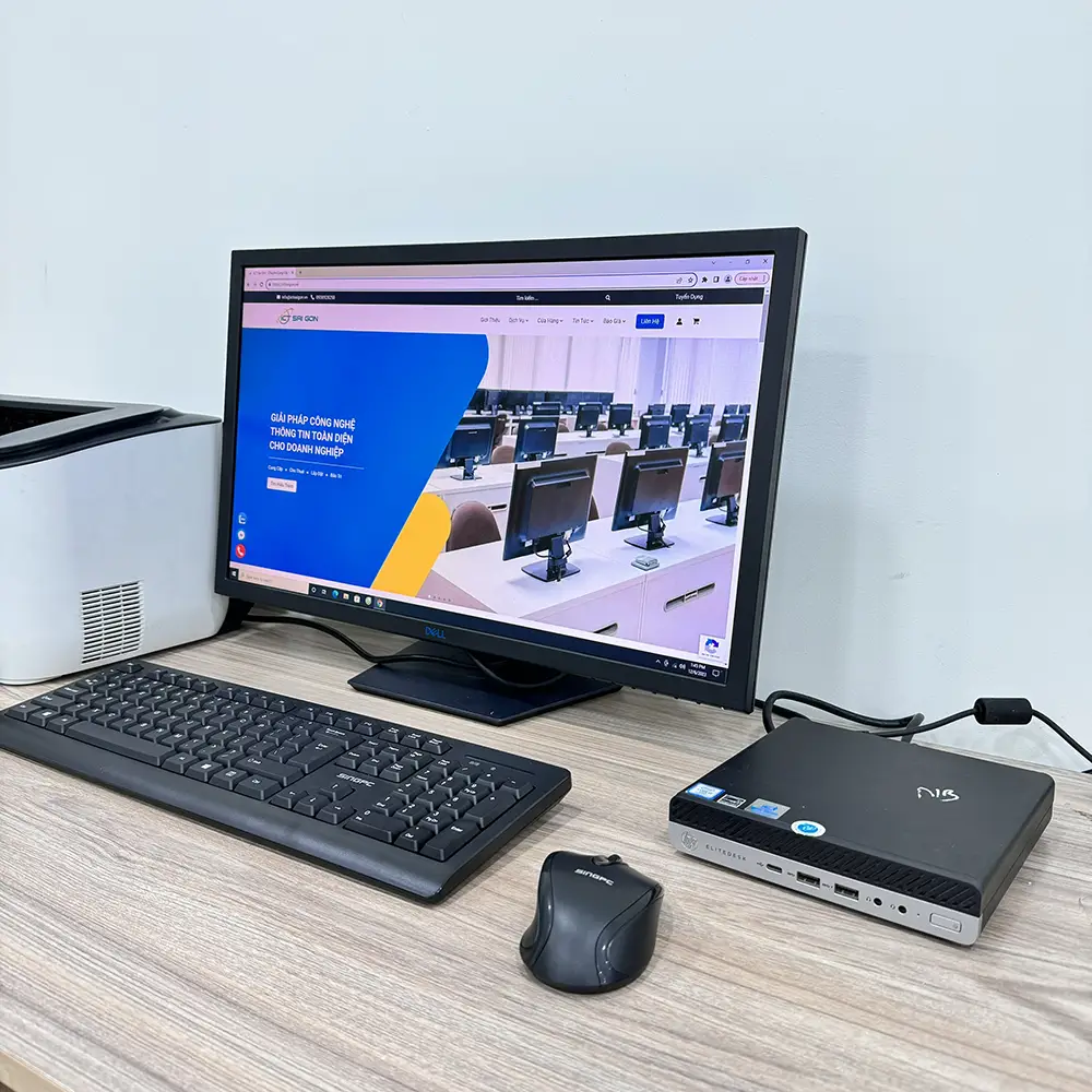 Máy Bộ Mini PC HP EliteDesk 800 G4, Core i7-8700T Kết Nối Wifi