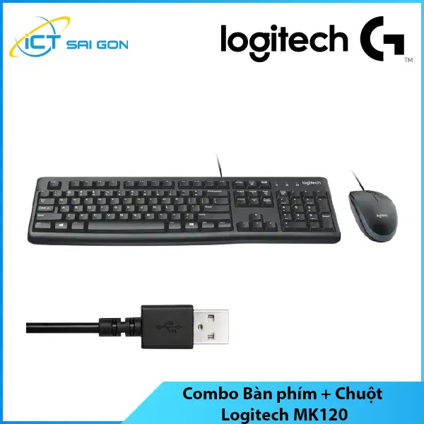 Bàn phím + Chuột Logitech MK120