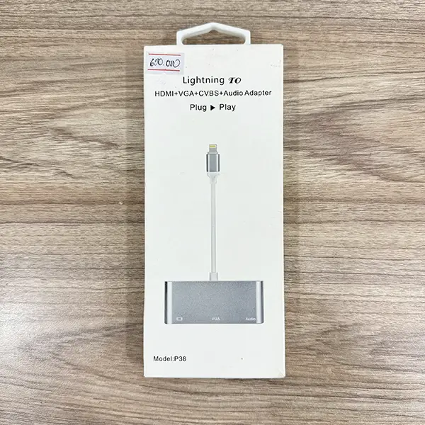 Cáp Lightning -> HDMI + VGA + AUDIO Kingmaster (KY-P002S)
