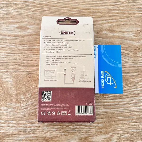 Cable USB to RS422/RS485 Unitek Y-1082