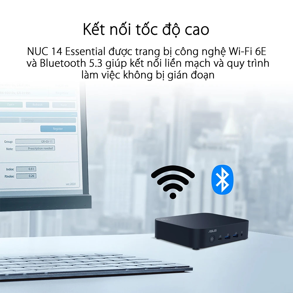 Asus NUC 14 Essential N355 RNUC14MNK3500000 Core3 N355(8C/8T) | RAM DDR5 | PCIe® 3.0 | Wi-Fi 6E/HDMI/DisplayPort