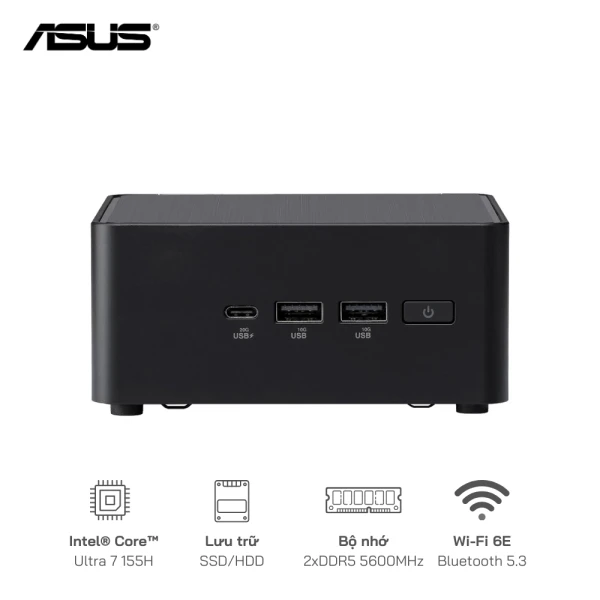 Mini PC Asus NUC 14 Pro Tall RNUC14RVHU700000I (Ultra 7 155H, Arc Graphics)