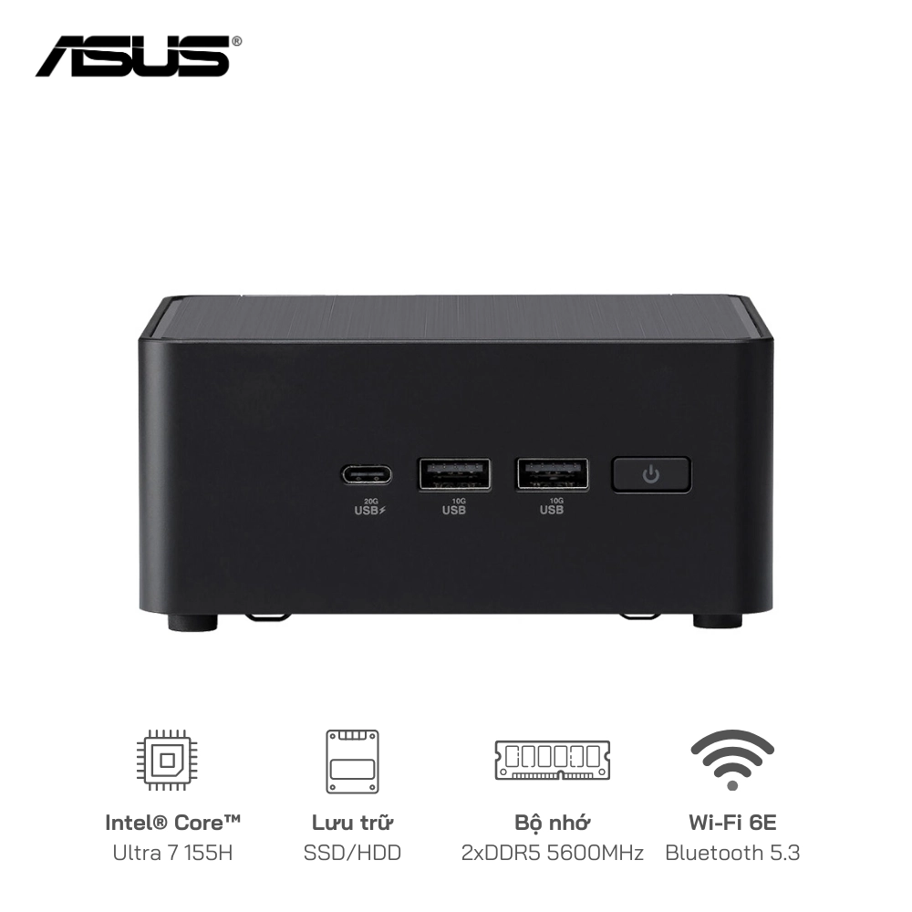 Mini PC Asus NUC 14 Pro Tall RNUC14RVHU700000I (Ultra 7 155H, Arc Graphics)