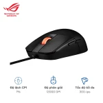 Chuột gaming RGB ROG Strix Impact III Kết nối USB 2.0 / Độ phân giải 12000 DPI / Độ lệch 1%
