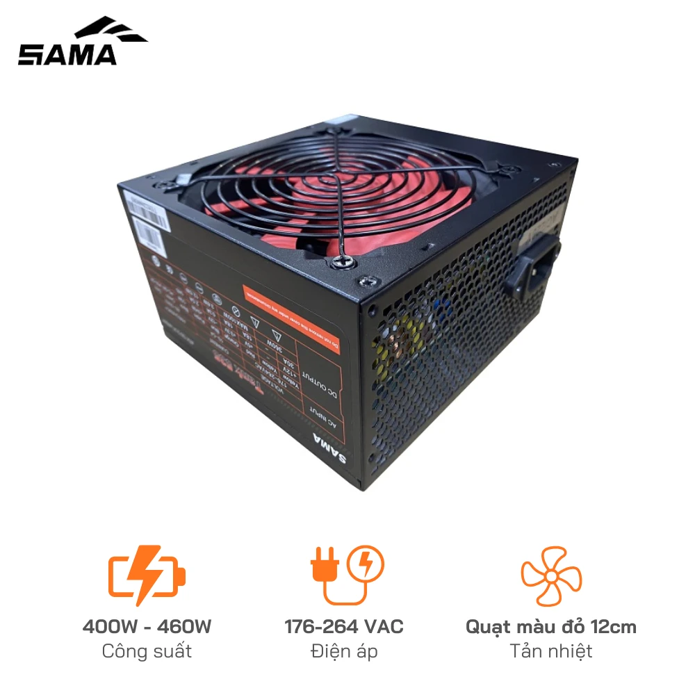 Nguồn Sama Tank 535 công suất thực 400W max 460W