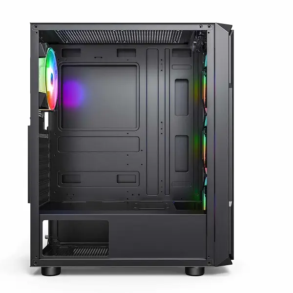 Case Sama 338 BLACK Micro-ATX / ATX / 2x SSD 2x HDD / 3x Fan ARGB