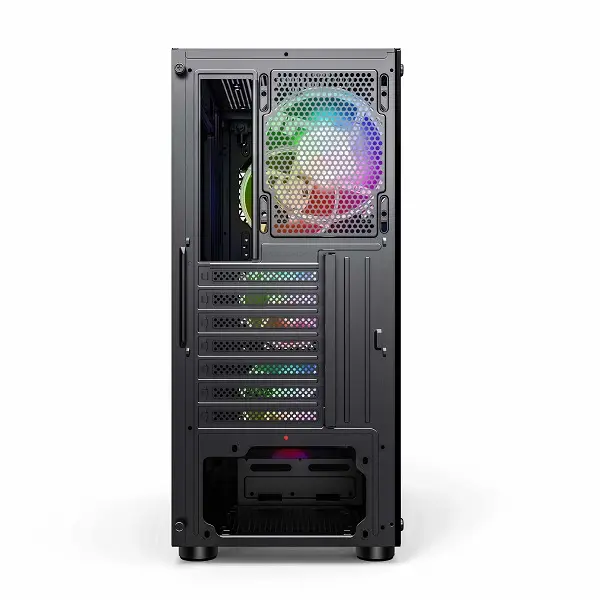 Case Sama 338 BLACK Micro-ATX / ATX / 2x SSD 2x HDD / 3x Fan ARGB