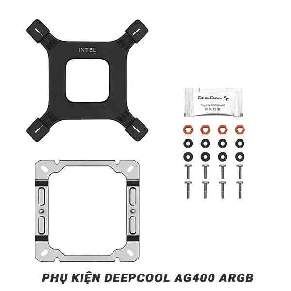 Tản nhiệt Khí CPU Deepcool AG400 ARGB - Socket hỗ trợ: LGA 1700/1200/11xx