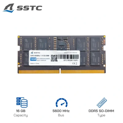 RAM Laptop SSTC 16GB DDR5 SO-DIMM 5600MHz-1.1V Chính hãng