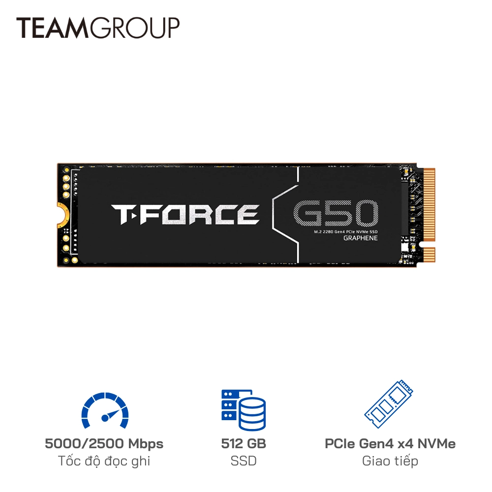 SSD NVMe TeamGroup G50 512GB NVMe M.2 PCIe 4.0