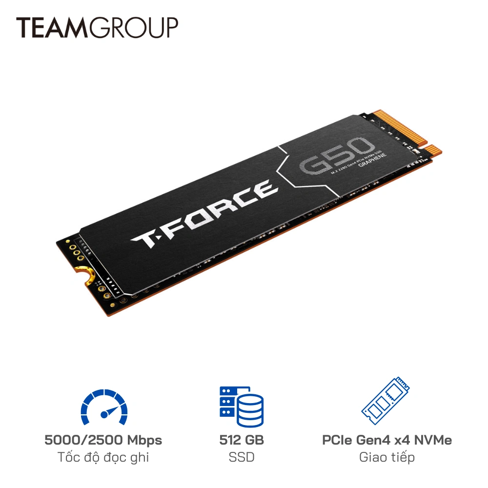SSD NVMe TeamGroup G50 512GB NVMe M.2 PCIe 4.0