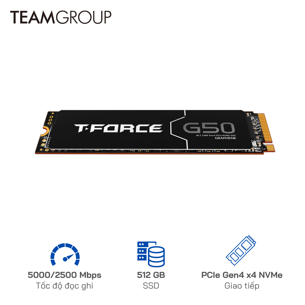 SSD NVMe TeamGroup G50 512GB NVMe M.2 PCIe 4.0