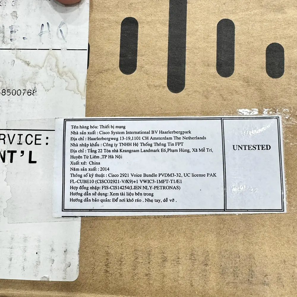 Cisco 2921 Voice Bundle, PVDM3-32, UC License PAK, FL-CUBE10 - (CISCO2921-V/K9) + 1 VWIC3-1MFT-T1/E1