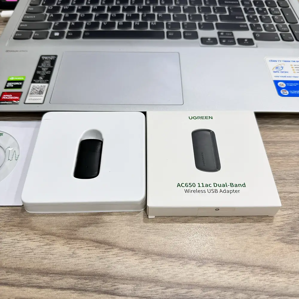 USB Wifi Ugreen AC650 20204 Băng tần kép 5G/2.4G