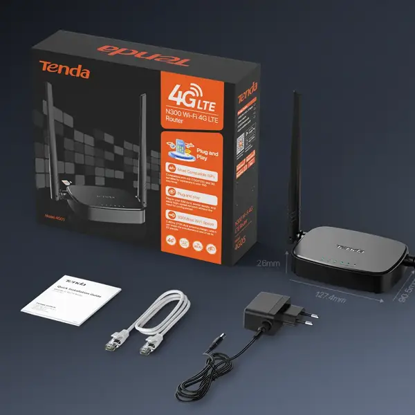 Router Wifi dùng Sim 4G Tenda 4G05 300Mbps