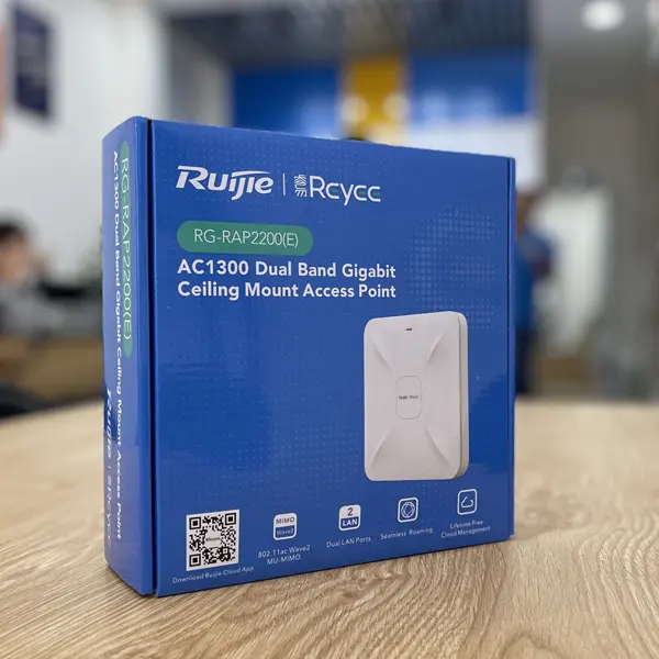 Bộ phát Wifi RUIJIE REYEE RG-RAP2200(E) ốp trần hoặc gắn tường