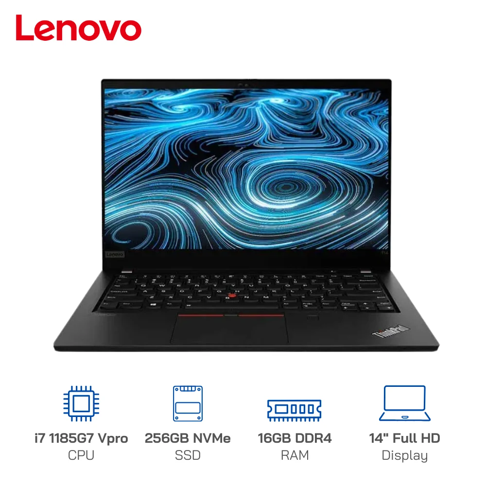 Lenovo ThinkPad T14 Gen 2, Core I7 1185G7, Ram 16GB, SSD 256GB, Màn hình 14 inch FHD