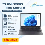 Laptop Lenovo ThinkPad T14S Gen 5, Ultra 7 155U, Ram 16GB, SSD 512GB, Màn hình 14", IPS, Wifi 7