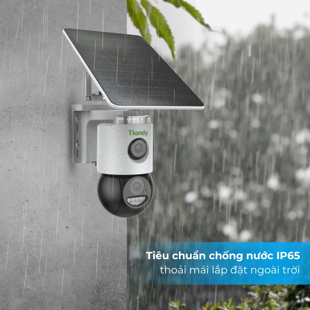 Camera 4G Tiandy TC-H363U - Ghi hình 2K/Pin NLMT/Quay 360/Đàm thoại 2 chiều