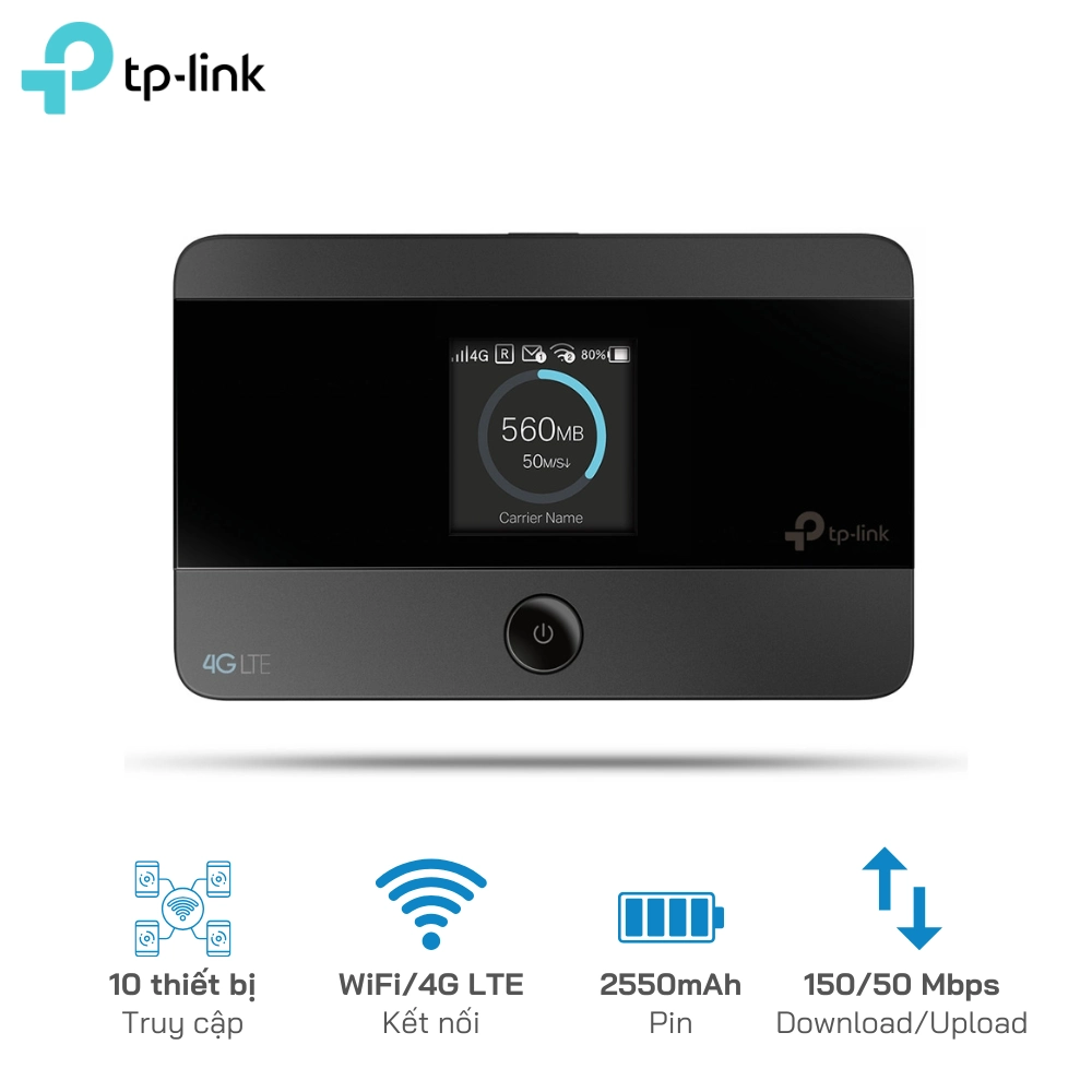 Bộ Phát Wifi di động 4G Tplink M7350 dùng Pin