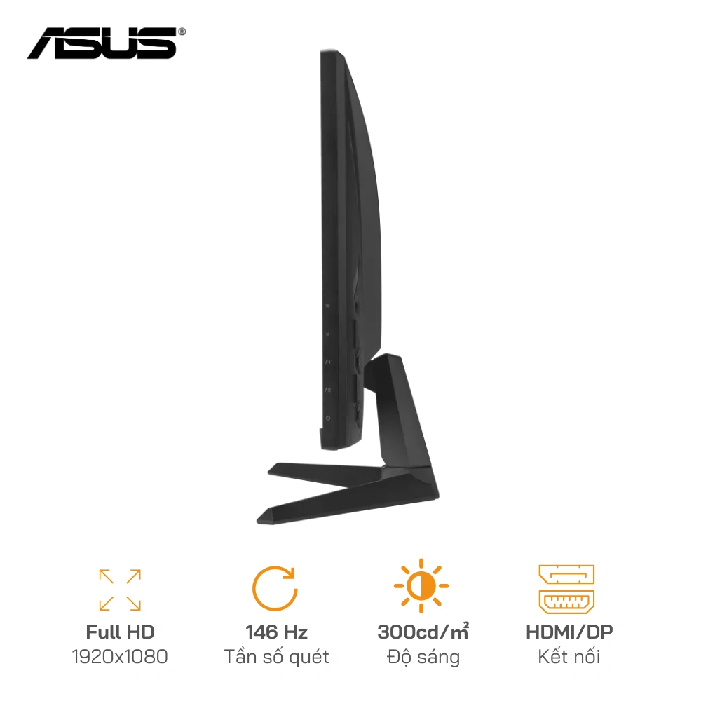 Màn hình TUF Gaming VG279QE5A 27 inch FHD/146Hz/1ms/Kết nối HDMI, DisplayPort