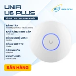 Bộ phát wifi UniFi U6 Plus (U6+) / Chuẩn AX / Kết nối 300 User / AX3000Mbps / WiFi Mesh