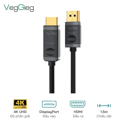 Cáp Chuyển Đổi DP Sang HDMI Độ phân giải 4K V-Z604