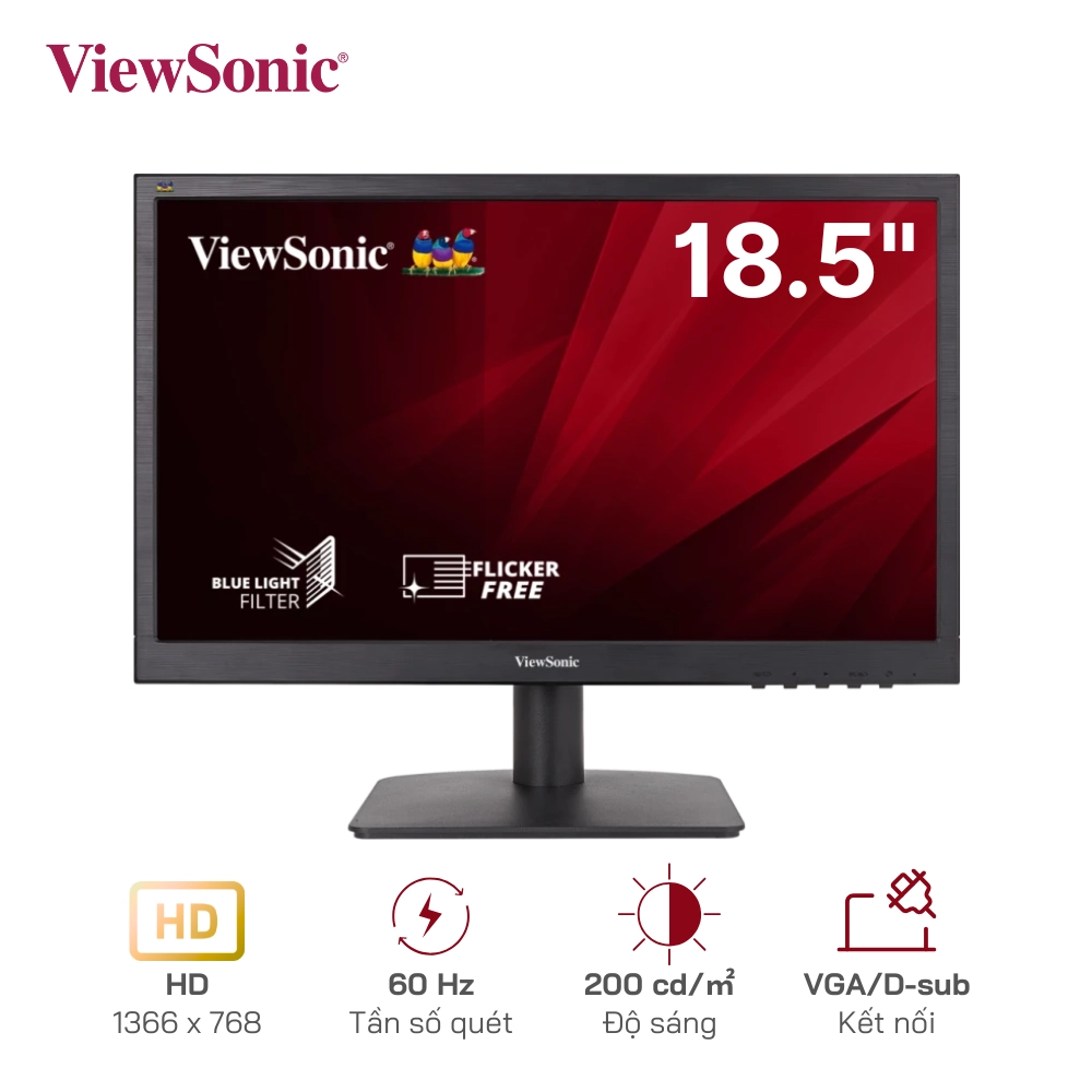 Màn hình Viewsonic 18.5" VA1903A (1366 x 768/TN/60Hz/5 ms)