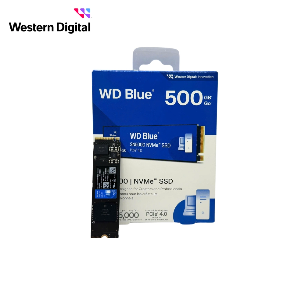 Ổ SSD Western Digital Blue SN5000 WDS500G4B0E 500GB (NVMe PCIe/ Gen4x4 M2.2280/ 5000MB/s/ 4000MB/s)