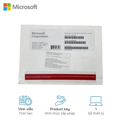 Phần Mềm Windows Server CAL 2016 Englist 1PK DSP OEI 5 CLT User CAL R18-05244