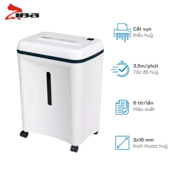 Máy Hủy Tài Liệu ZIBA HC-27 Giá Rẻ, Văn Phòng