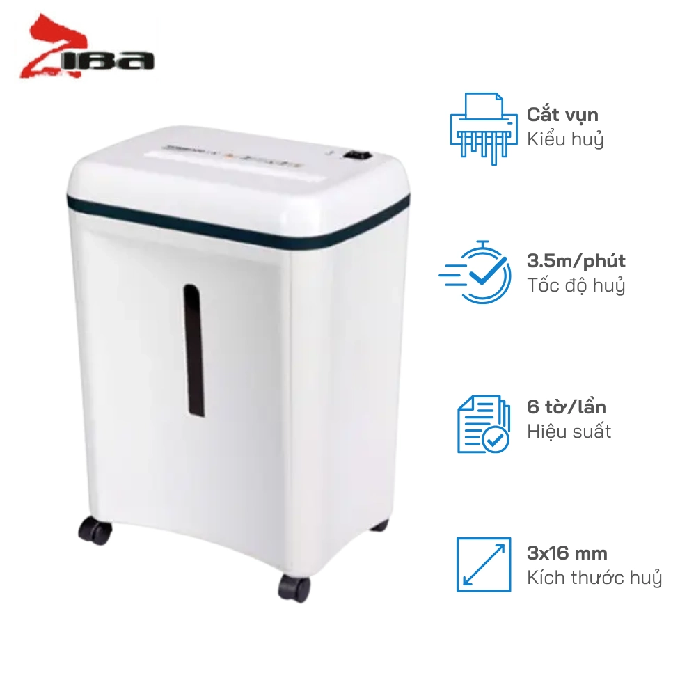 Máy Hủy Tài Liệu ZIBA HC-27 Giá Rẻ, Văn Phòng