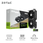 Card màn hình ZOTAC GeForce RTX 5060 Ti 16GB GDDR7 Twin Edge 128Bit - Cổng xuất hình: DisplayPort/HDMI, 2 quạt
