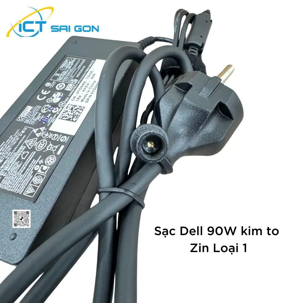 Sạc Dell 90W Kim to 19.5V-4.62A, Giá Rẻ, hàng zin linh kiện Loại 1