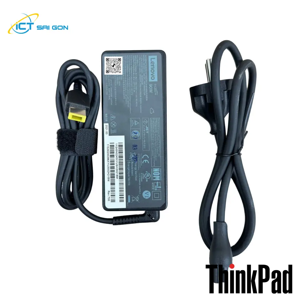 Sạc Lenovo 90W chân USB Vuông 20V-4.5A