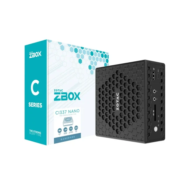Mini PC Zotac Nano CI337 Cpu N100, Ram 8GB DDR5, SSD 256GB, WIFI+BT, HDMI, DisplayPort, USB-C, ZBOX-CI337NANO-BE1